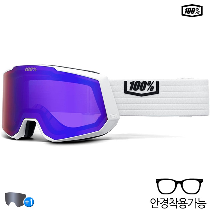 100% 스키 고글 SNOWCRAFT XL AF HiPER Goggle White/ Violet